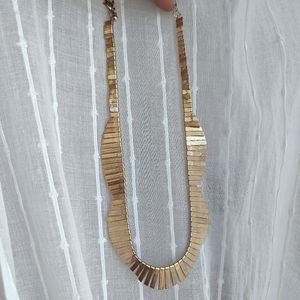 Gold short necklace